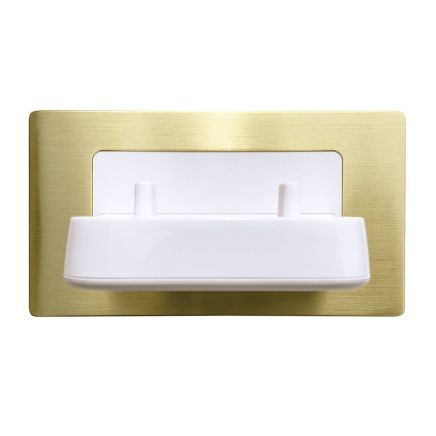 Proofvision Gold In-Wall Electric Double Toothbrush Holder For Oral-B