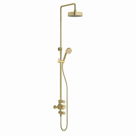 Urban Brushed Gold Exposed Valve Shower Pack