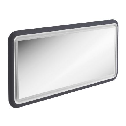Stonehouse Slate Grey Framed Illuminated LED Mirror 1180x650mm