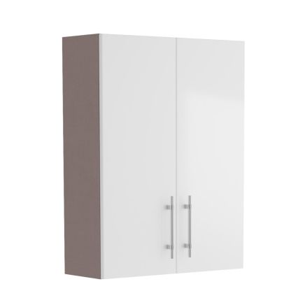Surrey White Gloss Double Door Fitted Furniture Cabinet 500mm