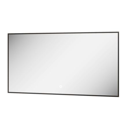 Rione Black Rectangular Backlit LED Heated Mirror 1200x550mm