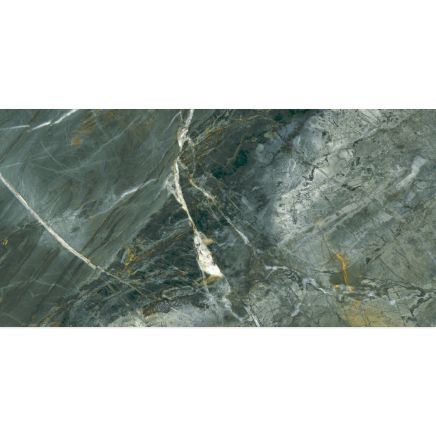 Rainbow Crystal Cyclone Green Gloss Marble Tile 600x1200mm