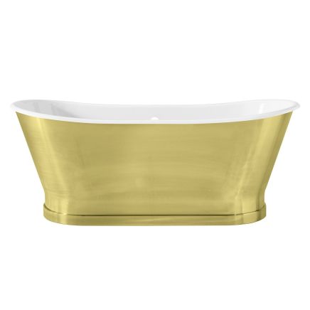 Edgar Brass Freestanding Cast Iron Bath 1700x700mm
