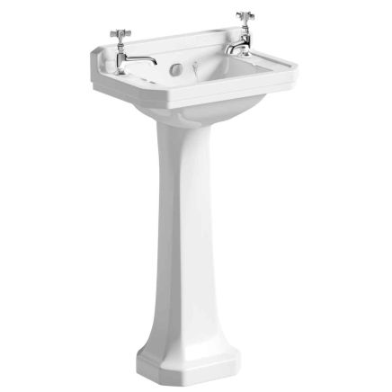 Claydon Traditional Cloakroom Full Pedestal Basin