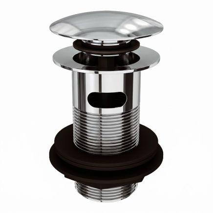 Chrome Click Clack Slotted Basin Waste
