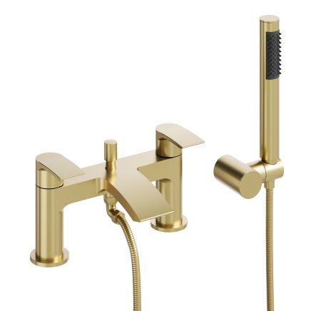 Tear Brushed Gold Bath Shower Mixer Tap