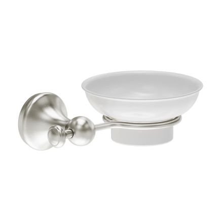 Warwick Brushed Nickel Traditional Soap Dish & Holder
