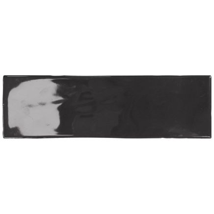Borneo Noir Gloss Brick Tile 65x200mm