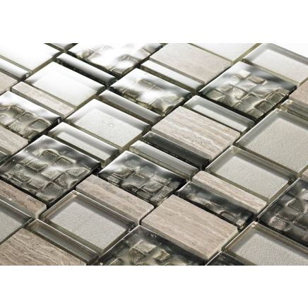 Arturins Silver Travertine Mosaic 300x300mm