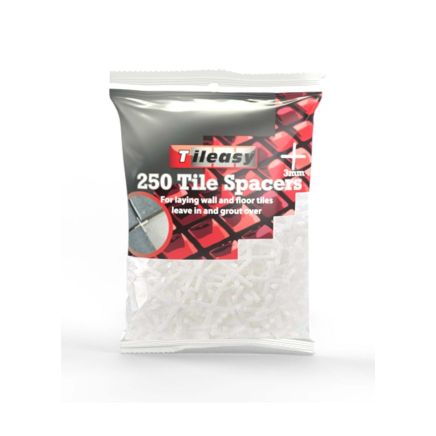 Tileasy 3mm Tile Spacers (Bag of 250)