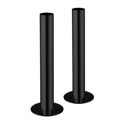 Matt Black Radiator Pipe Sleeve Kit 130mm