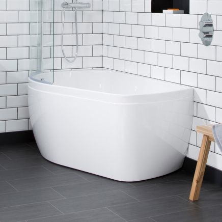 Carron Profile Shower Bath Left Hand Curved Bath Panel