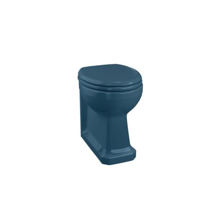 Burlington Alaska Blue Back to Wall Toilet with Soft Close Seat