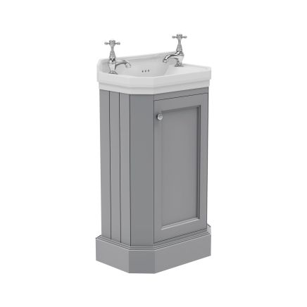Richmond Freestanding Cloakroom Vanity Unit & Basin in Light Grey