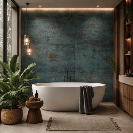 Metallica Seagreen Lappato Porcelain Tile 1200x600mm