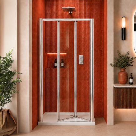 Rivar Chrome Bi-Fold Shower Door