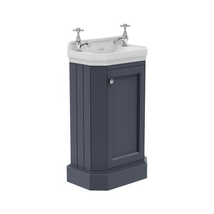 Richmond Freestanding Cloakroom Vanity Unit & Basin in Midnight Grey
