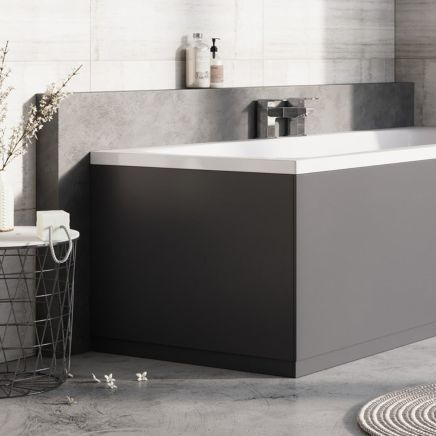 Ellis Charcoal End Bath Panel 800mm
