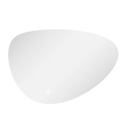 Ivy Backlit LED Illuminated Heated Pebble Bathroom Mirror 800x550mm