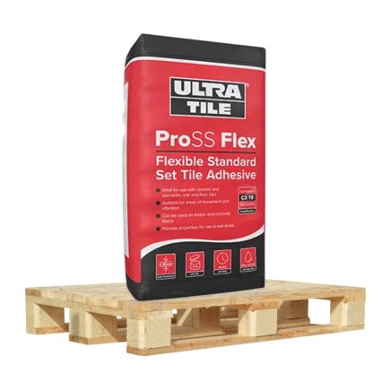 ProSS Flex Grey Wall & Floor Adhesive - 20kg (Half Pallet Deal - 27 Bags)