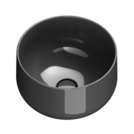 Verity Grafite Gloss Round Countertop Basin