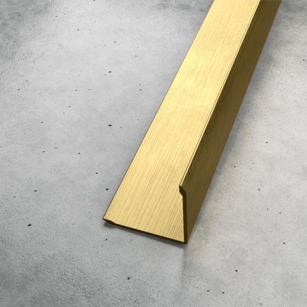 Nuova Brushed Gold Shower Wall Panel Protective Edging 25mm