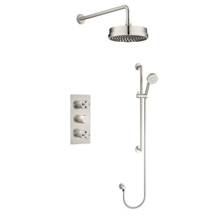 Urban Brushed Nickel Concealed Valve Shower Pack