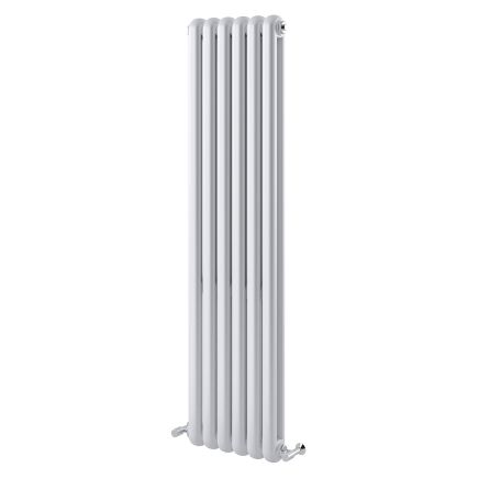 Etam White Vertical Column Radiator 1500x380mm