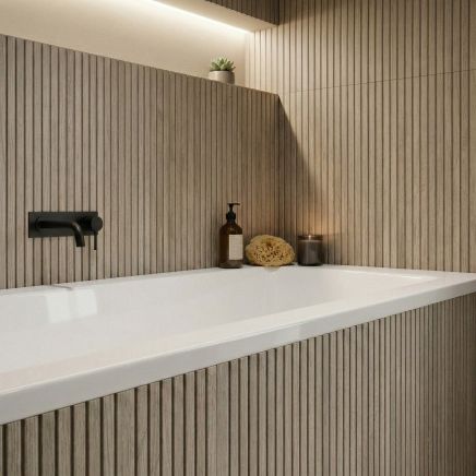 Ritz Roble Slatted Wood Effect Ceramic Tile 600x300mm