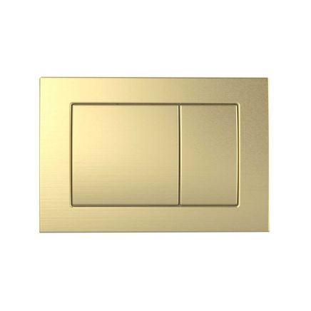 Brushed Gold Metal Flush Plate for 1200mm Wall Hung Frame and Cistern
