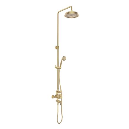 Downton Brushed Gold Exposed Valve Shower Pack