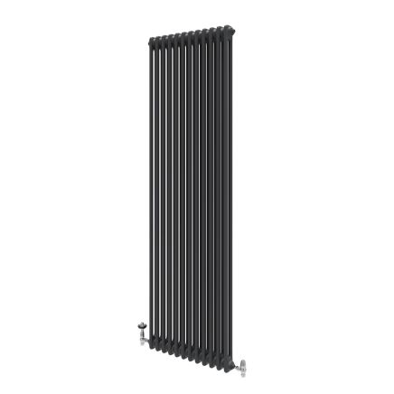Upton Grey Double Vertical Traditional Column Radiator 1800x560mm
