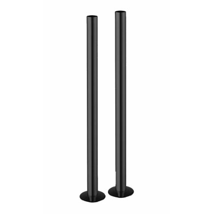 Matt Black Radiator Pipe Sleeve Kit 300mm