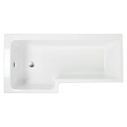 Lorenz Left Hand Super Strong L-Shape Shower Bath 1700x820mm