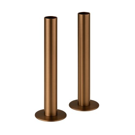 Brushed Bronze Radiator Pipe Sleeve Kit 130mm