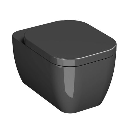 Micheli Grafite Rimless Wall Hung Toilet & Soft Close Seat