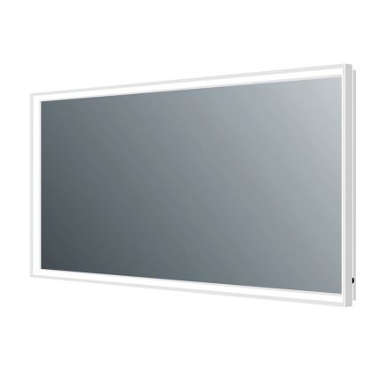 Adison Chrome Framed LED Backlit Heated Bathroom Mirror 1200x700mm