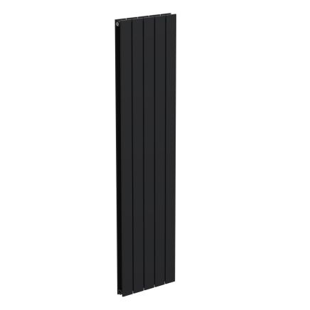 Livio Black Vertical Double Panel Aluminium Radiator 1800x450mm