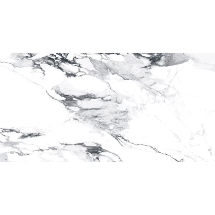 Charlie White Marble Gloss Porcelain Tile 600x1200mm