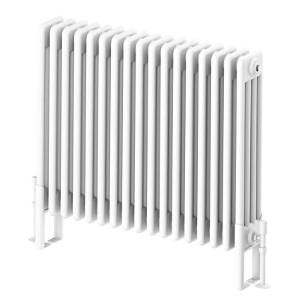 Upton White Quadruple Horizontal Column Radiator 600x785mm