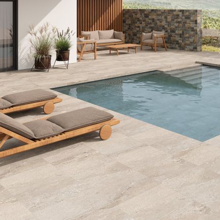 Dragos Sand Stone Effect Matt Porcelain Outdoor Tile - 650x450mm