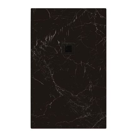 Peoria Marquina Black Marble Shower Tray 1400x800mm