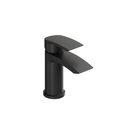 Tear Matt Black Basin Mono Tap & Waste 