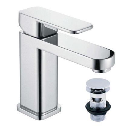 Venture Chrome Basin Mixer Tap & Waste