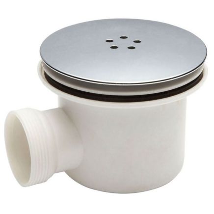 90mm Fast Flow Chrome Shower Trap Shower Waste