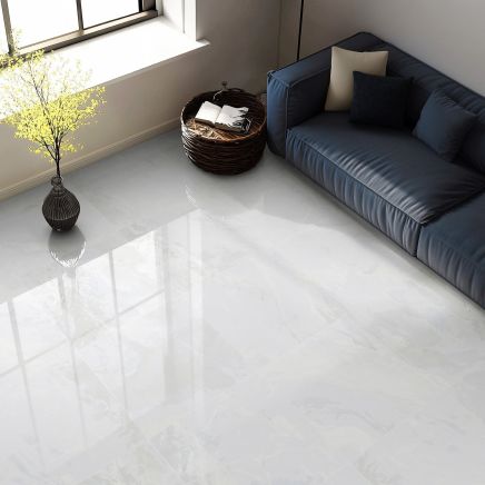 Opal Crystal White Onyx Porcelain Tile 600x1200mm