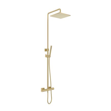 Thane Brushed Gold Thermostatic Exposed Shower Pack