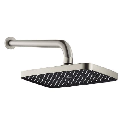 Flint Brushed Nickel Square Shower Head & Arm