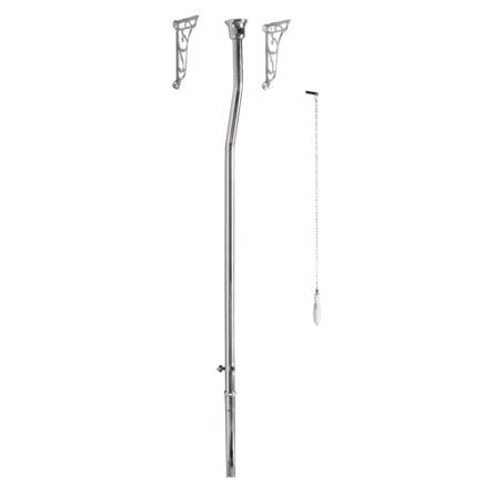 Chrome High Level Traditional Toilet Pipe Pack