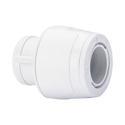 Wavin Hep2O Keyless White Plastic Push-Fit Pipe Stop End Cap 15mm - KL62-15